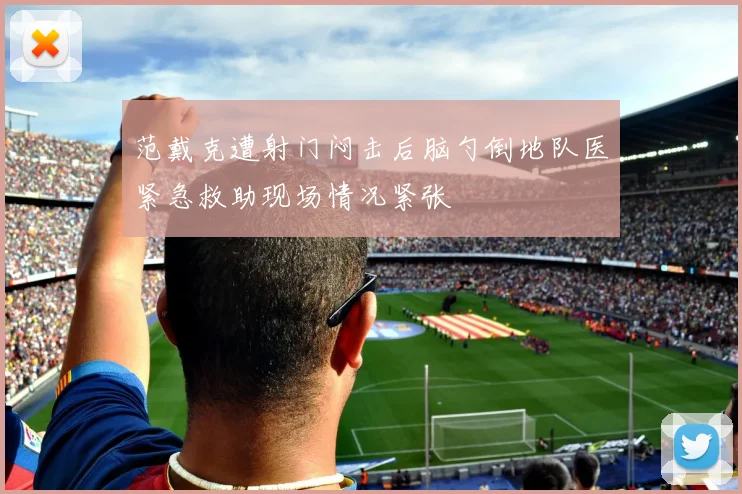 范戴克遭射门闷击后脑勺倒地队医紧急救助现场情况紧张
